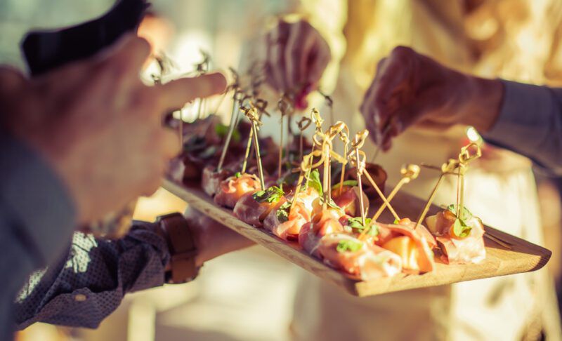 Canapé platter