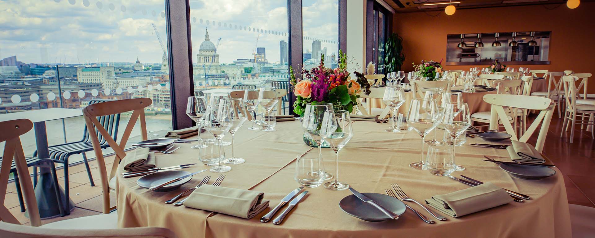 Rose Court Circle space tables